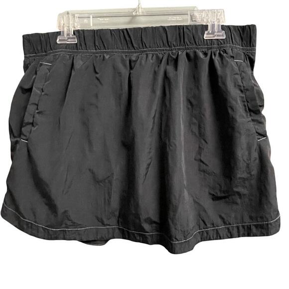 Spyder Active Skirt Size XL Pockets Attached Shorts Black Pull On - Picture 1 of 6